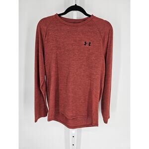Under Armour Men's Rust Long Sleeve Logo Heatgear Loose T-shirt Size MD/M